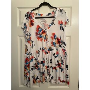 Torrid floral soft knits top